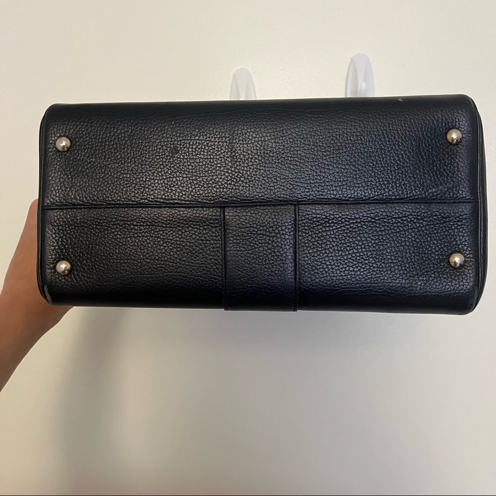 Delvaux Navy Blue Leather Brillant Handbag - Picture 4 of 11